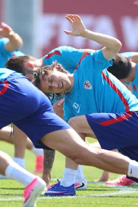 Croatia Training And press conference, PK, Pressekonferenz - FIFA World Cup, WM, Weltmeisterschaft, Fussball 2026 Luka Modric of Croatia during the training session one day ahead of the FIFA World Cup 2026 Round of 32 match between Portugal and Croatia at training ground Centennial Park on July 01, 2026 in Toronto, Ontario.  SanjinxStrukic PIXSELL