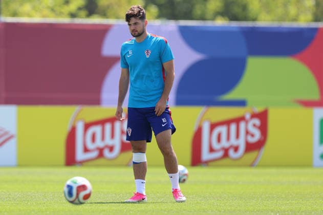 Croatia Training And press conference, PK, Pressekonferenz - FIFA World Cup, WM, Weltmeisterschaft, Fussball 2026 Martin Baturina of Croatia during the training session one day ahead of the FIFA World Cup 2026 Round of 32 match between Portugal and Croatia at training ground Centennial Park on July 01, 2026 in Toronto, Ontario.  SanjinxStrukic PIXSELL