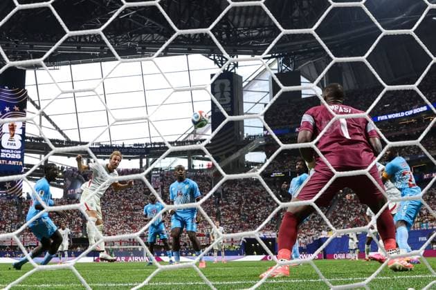 Harry Kane of England scores a goal for their side to make it 1-1 England v DR Congo, 2026 FIFA World Cup, WM, Weltmeisterschaft, Fussball Group of 32, Football, Atlanta Stadium, Atlanta, Georgia, USA - 01 Jul 2026Atlanta Mercedes-Benz Stadium Georgia (GA) United States of America  Copyright: xMichaelxZemanek Shutterstockx 16970378df