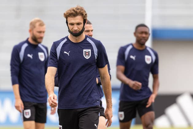 FOOTBALL - FIFA World Cup, WM, Weltmeisterschaft, Fussball 2026 SANTA BARBARA,CALIFORNIA,USA,01.JUL.26 - FOOTBALL - FIFA World Cup 2026, round of 32, Spain vs Austria, preview, training team AUT. Image shows Stefan Posch (AUT).  GEPAxpictures xArminxRauthner