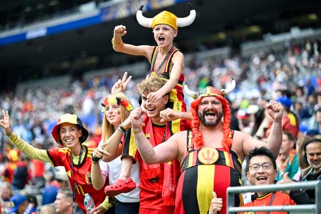 Sport Themen der Woche KW27 Belgium vs Senegal - 2026 FIFA World Cup, WM, Weltmeisterschaft, Fussball SEATTLE, USA - JULY 01 : Illustration picture of Belgium fans, Obelgix during the FIFA World Cup 2026 Round of 32 match between Belgium and Senegal at the Lumen Field stadium on July 01, 2026 in Seattle, USA, 01 07 2026 Seattle United States of America  Copyright: xNicoxVereeckenx