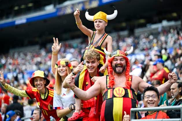 Belgium vs Senegal - 2026 FIFA World Cup, WM, Weltmeisterschaft, Fussball SEATTLE, USA - JULY 01 : Illustration picture of Belgium fans, Obelgix during the FIFA World Cup 2026 Round of 32 match between Belgium and Senegal at the Lumen Field stadium on July 01, 2026 in Seattle, USA, 01 07 2026 Seattle United States of America  Copyright: xNicoxVereeckenx