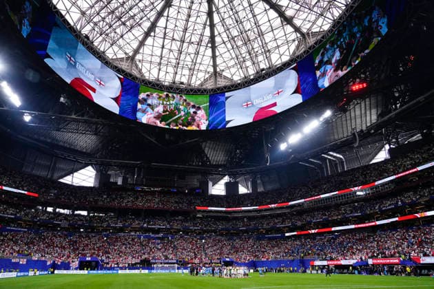 England v Congo DR: Round Of 32 - FIFA World Cup, WM, Weltmeisterschaft, Fussball 2026 General view inside the stadium during the FIFA World Cup 2026 Round Of 32 match between England and Congo DR at Atlanta Stadium on July 1, 2026 in Atlanta, United States. Atlanta GA United States  Copyright: xJosexBretonx originalFilename:bretonhernandez-englandv260701_npQPx.jpg
