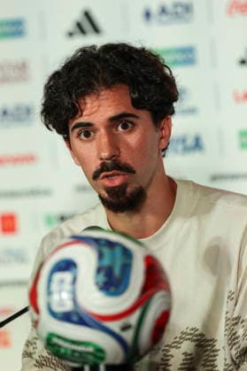 FIFA World Cup, WM, Weltmeisterschaft, Fussball 2026 - Portugal press conference, PK, Pressekonferenz Portugal soccer team player Vitinha speaks during the press conference at the Toronto Stadium for the FIFA World Cup 2026, Toronto, Canada, 01 July 2026. Toronto Toronto Canada  Copyright: xMIGUELxA.xLOPESx