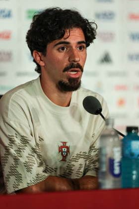 FIFA World Cup, WM, Weltmeisterschaft, Fussball 2026 - Portugal press conference, PK, Pressekonferenz Portugal soccer team player Vitinha speaks during the press conference at the Toronto Stadium for the FIFA World Cup 2026, Toronto, Canada, 01 July 2026. Toronto Toronto Canada  Copyright: xMIGUELxA.xLOPESx