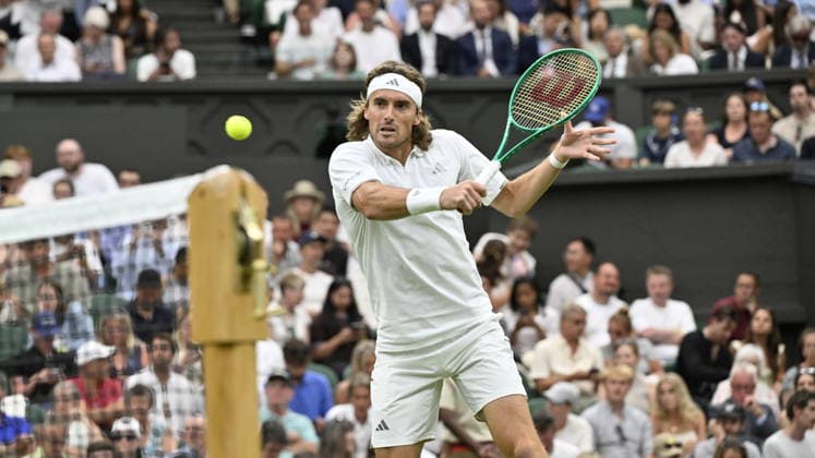 Tennis - Wimbledon 2026 - ITF - The Championships - 01 06 2026 - Tennis - Wimbledon 2026 - ITF - The Championships - 01 06 2026 -Stefanos Tsitsipras - Grece London  Copyright: xChryslenexCaillaud Psnewzx