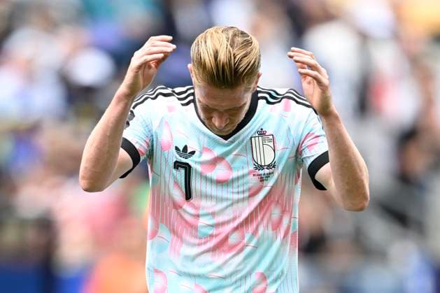 Belgium vs Senegal - 2026 FIFA World Cup, WM, Weltmeisterschaft, Fussball SEATTLE, USA - JULY 01 : De Bruyne Kevin forward of Belgium missing an opportunity during the FIFA World Cup 2026 Round of 32 match between Belgium and Senegal at the Lumen Field stadium on July 01, 2026 in Seattle, USA, 01 07 2026 Seattle United States of America  Copyright: xNicoxVereeckenx