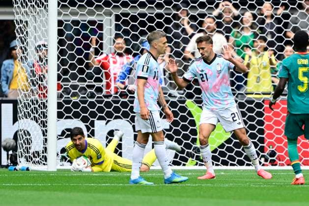 Belgium vs Senegal - 2026 FIFA World Cup, WM, Weltmeisterschaft, Fussball SEATTLE, USA - JULY 01 : Courtois Thibaut goalkeeper of Belgium, Trossard Leandro forward of Belgium, Castagne Timothy defender of Belgium during the FIFA World Cup 2026 Round of 32 match between Belgium and Senegal at the Lumen Field stadium on July 01, 2026 in Seattle, USA, 15 06 2026 Seattle United States of America  Copyright: xJanxDexMeuleneirx