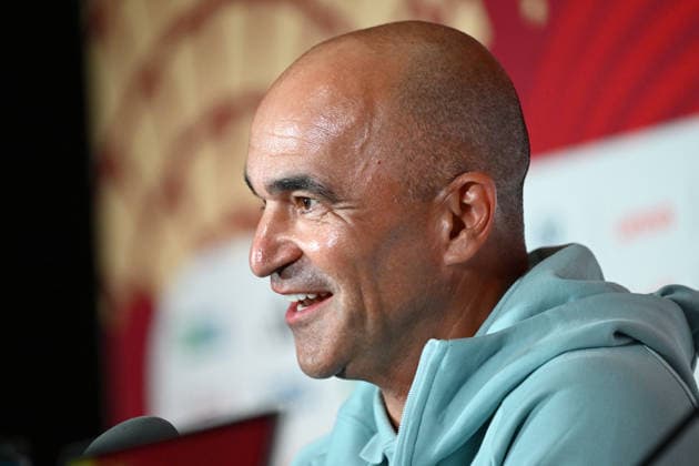 Canada, Toronto, 010726. BMO field stadium. The press conference, PK, Pressekonferenz of the coach of the Portuguese football team, Roberto Martinez, the day before the round of 16 match against Croatia as part of the FIFA world football championship. Photo: Boris Kovacev CROPIX Copyright: xxBorisxKovacevx konferencija_martinez-010726
