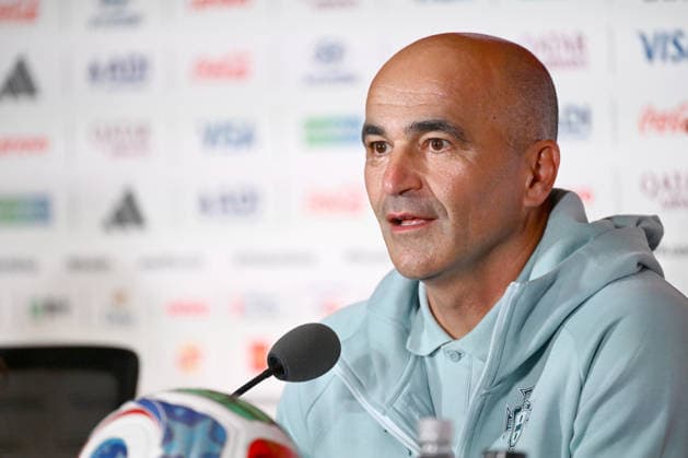 Canada, Toronto, 010726. BMO field stadium. The press conference, PK, Pressekonferenz of the coach of the Portuguese football team, Roberto Martinez, the day before the round of 16 match against Croatia as part of the FIFA world football championship. Photo: Boris Kovacev CROPIX Copyright: xxBorisxKovacevx konferencija_martinez2-010726