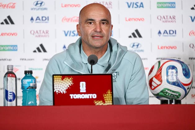 Canada, Toronto, 010726. BMO field stadium. The press conference, PK, Pressekonferenz of the coach of the Portuguese football team, Roberto Martinez, the day before the round of 16 match against Croatia as part of the FIFA world football championship. Photo: Boris Kovacev CROPIX Copyright: xxBorisxKovacevx konferencija_martinez3-010726