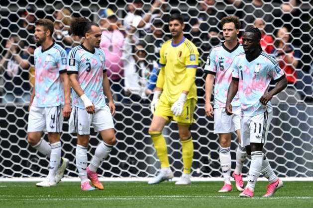 Belgium vs Senegal - 2026 FIFA World Cup, WM, Weltmeisterschaft, Fussball SEATTLE, USA - JULY 01 : Doku Jeremy forward of Belgium looking dejected after an opponent s goal during the FIFA World Cup 2026 Round of 32 match between Belgium and Senegal at the Lumen Field stadium on July 01, 2026 in Seattle, USA, 01 07 2026 Seattle United States of America  Copyright: xNicoxVereeckenx