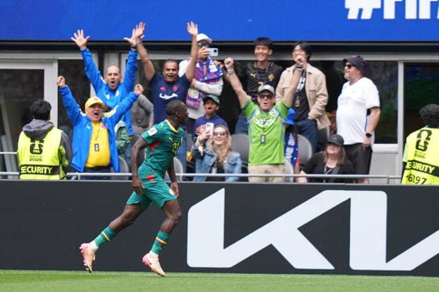 Belgium v Senegal - FIFA World Cup, WM, Weltmeisterschaft, Fussball 2026 - Round of 32 SEATTLE, USA - JULY 01: Habib Diarra (21) of Senegal celebrates after scoring a goal during the 2026 FIFA World Cup Round of 32 match between Belgium and Senegal at Lumen Field (Seattle Stadium) in Seattle, Washington, United States on July 01, 2026. Ercin Erturk Anadolu Washington United States. Editorial use only. Please get in touch for any other usage.  Copyright: x2026xAnadoluxErcinxErturkx