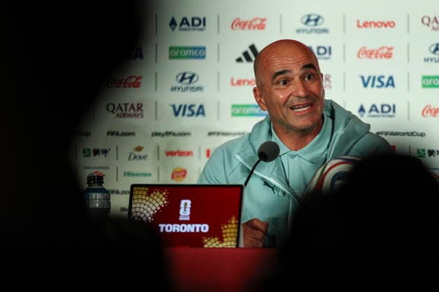 FIFA World Cup, WM, Weltmeisterschaft, Fussball 2026 - Portugal press conference, PK, Pressekonferenz Portugal soccer team head coach Roberto Martinez speaks during the press conference at the Toronto Stadium for the FIFA World Cup 2026, Toronto, Canada, 01 July 2026. Toronto Toronto Canada  Copyright: xMIGUELxA.xLOPESx