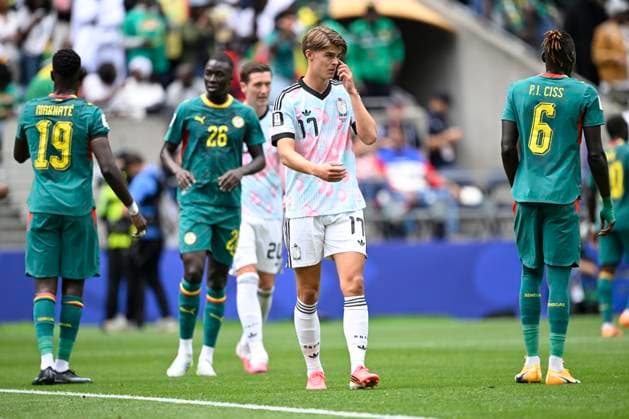Belgium vs Senegal - 2026 FIFA World Cup, WM, Weltmeisterschaft, Fussball SEATTLE, USA - JULY 01 : De Ketelaere Charles midfielder of Belgium during the FIFA World Cup 2026 Round of 32 match between Belgium and Senegal at the Lumen Field stadium on July 01, 2026 in Seattle, USA, 01 07 2026 Seattle United States of America  Copyright: xNicoxVereeckenx
