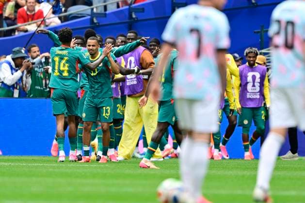 Belgium vs Senegal - 2026 FIFA World Cup, WM, Weltmeisterschaft, Fussball SEATTLE, USA - JULY 01 : Diarra Habib midfielder of Senegal celebrates after scoring during the FIFA World Cup 2026 Round of 32 match between Belgium and Senegal at the Lumen Field stadium on July 01, 2026 in Seattle, USA, 15 06 2026 Seattle United States of America  Copyright: xJanxDexMeuleneirx
