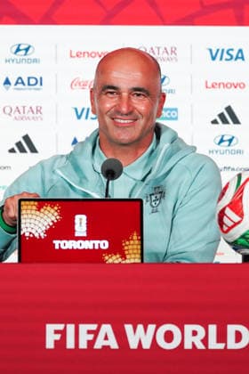 Portugal vs Croatia FIFA World Cup, WM, Weltmeisterschaft, Fussball 2026 Round of 32 press conference, PK, Pressekonferenz Vitinha 23 of Portugal during the 2026 FIFA World Cup MD-1 Press Conference ahead of the Round of 32 match between Portugal and Croatia at Toronto Stadium. on July 1, 2026 in Toronto, Canada. (Photo by Leonardo Ramirez Eyepix Group) Copyright: xLeonardoxRamirezx xEyepixxGroupx LR26062026-01504