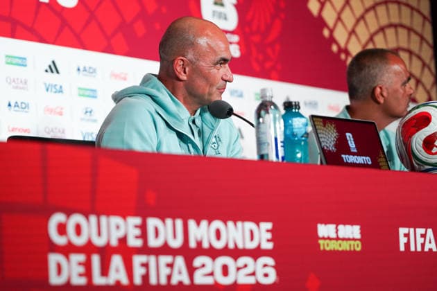 Portugal vs Croatia FIFA World Cup, WM, Weltmeisterschaft, Fussball 2026 Round of 32 press conference, PK, Pressekonferenz Vitinha 23 of Portugal during the 2026 FIFA World Cup MD-1 Press Conference ahead of the Round of 32 match between Portugal and Croatia at Toronto Stadium. on July 1, 2026 in Toronto, Canada. (Photo by Leonardo Ramirez Eyepix Group) Copyright: xLeonardoxRamirezx xEyepixxGroupx LR26062026-01438