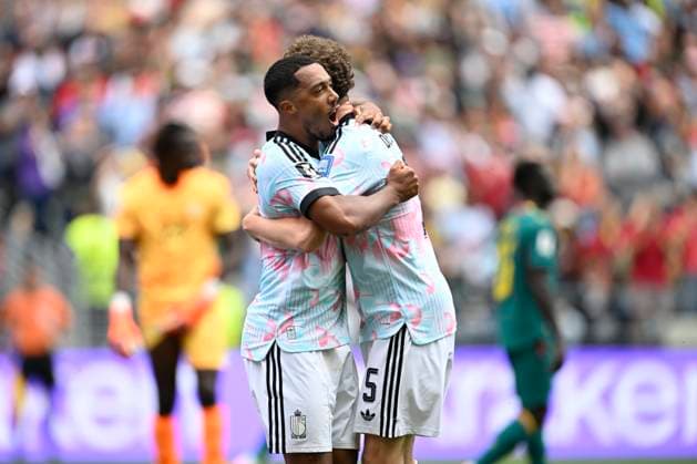 Belgium vs Senegal - 2026 FIFA World Cup, WM, Weltmeisterschaft, Fussball SEATTLE, USA - JULY 01 : Tielemans Youri midfielder of Belgium celebrating scoring a goal (2-2) during the FIFA World Cup 2026 Round of 32 match between Belgium and Senegal at the Lumen Field stadium on July 01, 2026 in Seattle, USA, 15 06 2026 Seattle United States of America  Copyright: xNicoxVereeckenx