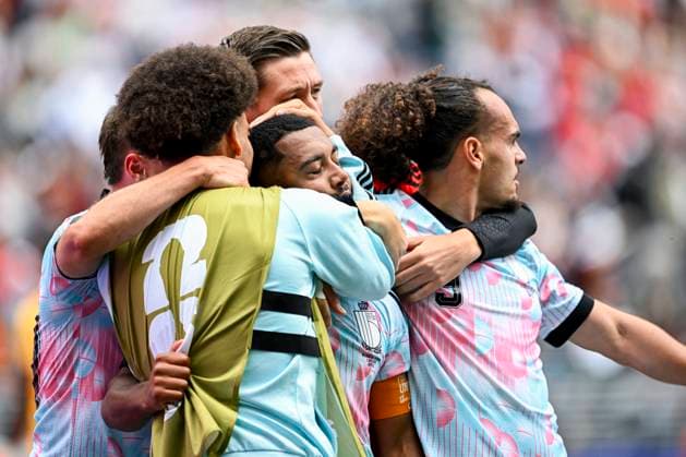 Belgium vs Senegal - 2026 FIFA World Cup, WM, Weltmeisterschaft, Fussball SEATTLE, USA - JULY 01 : Tielemans Youri midfielder of Belgium celebrating scoring a goal (2-2) during the FIFA World Cup 2026 Round of 32 match between Belgium and Senegal at the Lumen Field stadium on July 01, 2026 in Seattle, USA, 15 06 2026 Seattle United States of America  Copyright: xNicoxVereeckenx