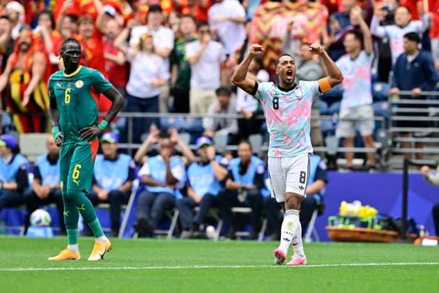Belgium vs Senegal - 2026 FIFA World Cup, WM, Weltmeisterschaft, Fussball SEATTLE, USA - JULY 01 : Tielemans Youri midfielder of Belgium celebrates after scoring during the FIFA World Cup 2026 Round of 32 match between Belgium and Senegal at the Lumen Field stadium on July 01, 2026 in Seattle, USA, 15 06 2026 Seattle United States of America  Copyright: xJanxDexMeuleneirx