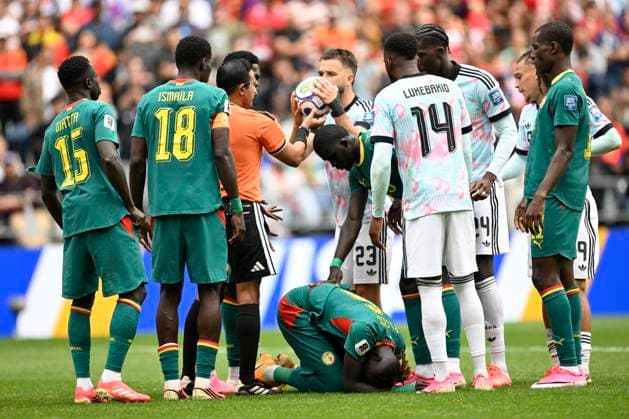 Belgium vs Senegal - 2026 FIFA World Cup, WM, Weltmeisterschaft, Fussball SEATTLE, USA - JULY 01 : Ciss Pathe midfielder of Senegal during the FIFA World Cup 2026 Round of 32 match between Belgium and Senegal at the Lumen Field stadium on July 01, 2026 in Seattle, USA, 15 06 2026 Seattle United States of America  Copyright: xNicoxVereeckenx