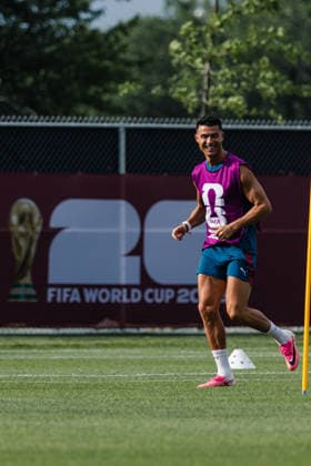 Cristiano Ronaldo of Portugal in action during the training session of FIFA World Cup, WM, Weltmeisterschaft, Fussball Round of 32 game between Portugal and Croatia at Centennial Park on July 1, 2026 in Toronto, Ontario, Canada  Copyright: xCurtisxWongx xSPPx Sportspressphoto_SPR182333