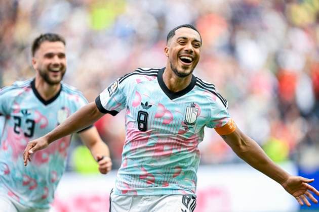 Belgium vs Senegal - 2026 FIFA World Cup, WM, Weltmeisterschaft, Fussball SEATTLE, USA - JULY 01 : Tielemans Youri midfielder of Belgium celebrating scoring a goal (3-2) during the FIFA World Cup 2026 Round of 32 match between Belgium and Senegal at the Lumen Field stadium on July 01, 2026 in Seattle, USA, 15 06 2026 Seattle United States of America  Copyright: xNicoxVereeckenx