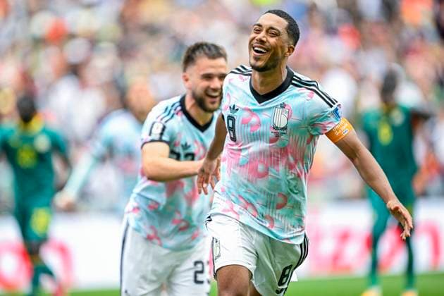 Belgium vs Senegal - 2026 FIFA World Cup, WM, Weltmeisterschaft, Fussball SEATTLE, USA - JULY 01 : Tielemans Youri midfielder of Belgium celebrating scoring a goal (3-2) during the FIFA World Cup 2026 Round of 32 match between Belgium and Senegal at the Lumen Field stadium on July 01, 2026 in Seattle, USA, 15 06 2026 Seattle United States of America  Copyright: xNicoxVereeckenx