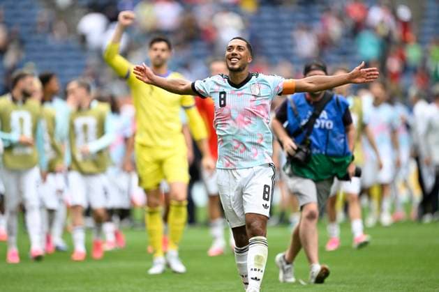 Belgium vs Senegal - 2026 FIFA World Cup, WM, Weltmeisterschaft, Fussball SEATTLE, USA - JULY 01 : Tielemans Youri midfielder of Belgium celebrating their victory during the FIFA World Cup 2026 Round of 32 match between Belgium and Senegal at the Lumen Field stadium on July 01, 2026 in Seattle, USA, 15 06 2026 Seattle United States of America  Copyright: xNicoxVereeckenx