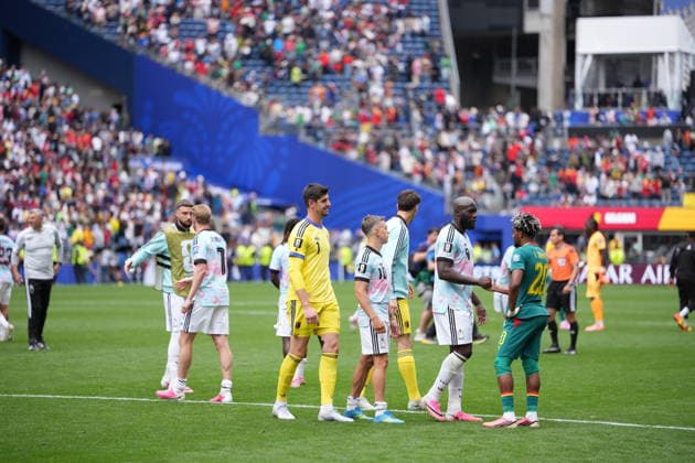 Belgium v Senegal - FIFA World Cup, WM, Weltmeisterschaft, Fussball 2026 - Round of 32 SEATTLE, USA - JULY 01: Players of Belgium and Senegal greet each other after the 2026 FIFA World Cup Round of 32 match between Belgium and Senegal at Lumen Field (Seattle Stadium) in Seattle, Washington, United States on July 01, 2026. Ercin Erturk Anadolu Washington United States. Editorial use only. Please get in touch for any other usage.  Copyright: x2026xAnadoluxErcinxErturkx