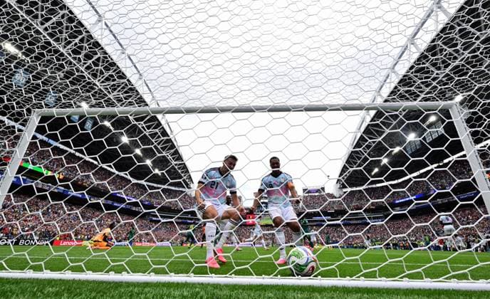 Belgium s Youri Tielemans scores from penalty during a soccer game between Belgian national team, Nationalteam Red Devils and Senegal, on Wednesday 01 July 2026, at the Seattle Field, in Seattle, a 1 16 finals game in the FIFA World Cup, WM, Weltmeisterschaft, Fussball 2026. DIRKxWAEM  x180130223x