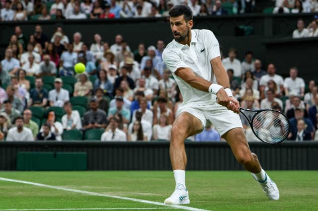 260701 Novak Djokovic of Serbia competes in a mens™ second round singles match during day 3 of Wimbledon on July 1, 2026 in London. Photo: Jesper Zerman BILDBYRAN kod JZ JZ0745 tennis wimbledon 3 bbeng *** 260701 Novak Djokovic of Serbia competes in a men’s second-round singles match during Day 3 of Wimbledon on July 1, 2026, in London. Photo: Jesper Zerman, BILDBYRAN, code JZ JZ0745, tennis, Wimbledon, 3 bbeng  Copyright: JESPERxZERMAN BB260701JZ110