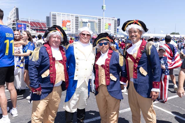 CA: USA vs Bosnia and Herzegovina Round Of 32 - FIFA World Cup, WM, Weltmeisterschaft, Fussball 2026 Fans celebrate the FIFA World Cup 2026 - Round Of 32 Match between USA vs Bosnia and Herzegovina at San Francisco Bay Area Stadium, aka Levi s Stadium on July 1, 2026 in Santa Clara, California. Santa Clara San Francisco Bay Area Stadium California United States Copyright: xCxFlanigan imageSPACEx