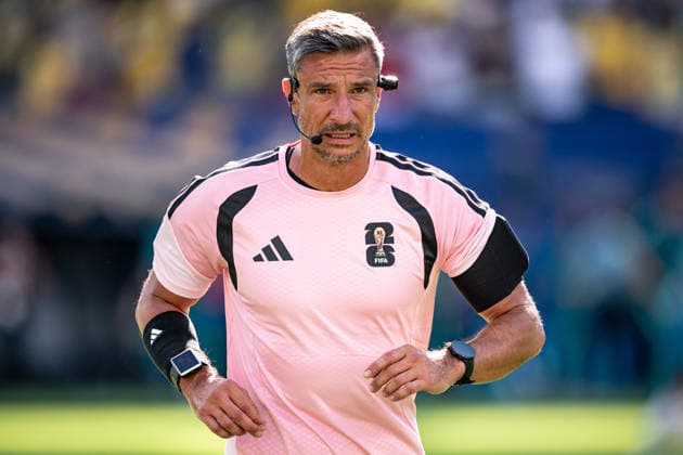 Referee Slavko Vincic during the FIFA World Cup, WM, Weltmeisterschaft, Fussball 2026 Group C match between Brazil and Morocco at New York New Jersey Stadium on June 13th,2026 (Photo by Riquelve Nata Sports Press Photo)  Copyright: xRiquelvexNata SportsxPressxPhotox Sportspressphoto_SPR182405
