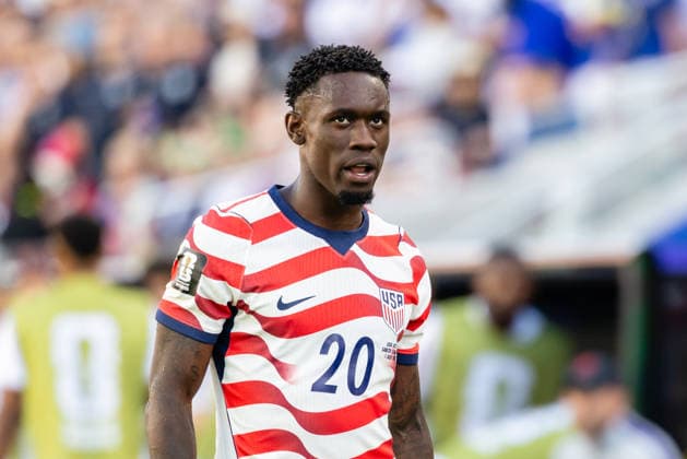 SANTA CLARA, CA - JULY 01: Folarin Balogun 20 of United States of America walks off the field after receiving a red card during the FIFA World Cup, WM, Weltmeisterschaft, Fussball 2026 Round of 32 match between United States of America and Bosnia and Herzegovina on July 1, 2026 at San Francisco Bay Area Stadium in Santa Clara, CA. (Photo by Matthew Huang Icon Sportswire) SOCCER: JUL 01 FIFA World Cup 26 Round of 32 - USA v Bosnia and Herzegovina EDITORIAL USE ONLY Icon260701035