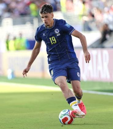 . - United States Of America v Bosnia and Herzegovina, FIFA World Cup, WM, Weltmeisterschaft, Fussball 2026, Round Of 32, Levi Stadium, San Francisco Stadium, Santa Clara, California, USA, 1st July 2026. DC Photos Crystal Pix Kerim Alajbegovic of Bosnia and Herzegovina national team, Nationalteam - United States Of America v Bosnia and Herzegovina, FiFA World Cup 2026, Round Of 32, Levi Stadium, San Francisco Stadium, Santa Clara, California, USA, 1st July 2026. DC Photos Crystal Pix Santa Clara San Francisco Stadium United States Of America Copyright: xDCxPhotosx CP_United_States_Bosnia_010726_DC_37
