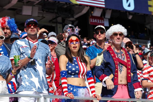 July 1, 2026, Santa Clara, California, USA: United States supporters are seen during the FIFA World Cup, WM, Weltmeisterschaft, Fussball 2026 Round of 32 match between USA and Bosnia and Herzegovina Soccer 2026: USA 2:0 Bosnia And Herzegovina.  - ZUMAa257 20260701_zsp_a257_065 Copyright: xChrisxArjoonx