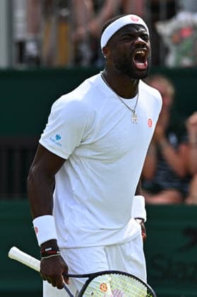 2026 Wimbledon - Frances Tiafoe Frances Tiafoe (USA) during his second round match at the 2025 Wimbledon Tennis Championships at the AELTC in London, GREAT BRITAIN, on JULY 1, 2026. Photo by Corinne Dubreuil ABACAPRESS.COM London  Copyright: xDubreuilxCorinne ABACAx