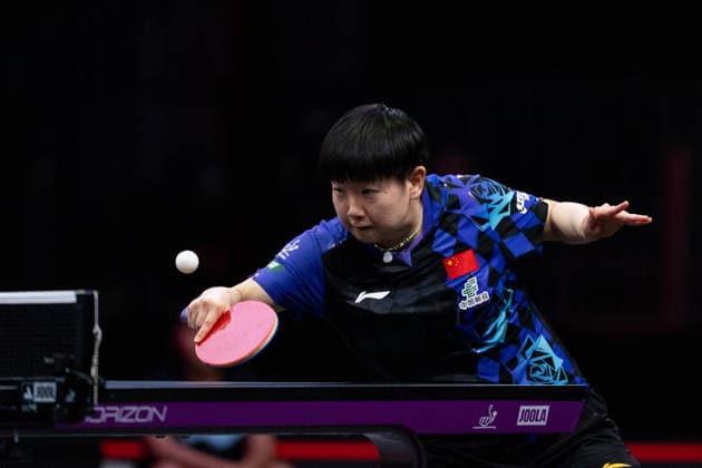 LOS ANGELES, CALIFORNIA - JULY 01: Sun Yingsha of China competes in the Women s Singles Round of 32 match against Nina Mittelham of Germany on day 6 of United States Smash 2026 at Ontario Convention Center on July 1, 2026 in Los Angeles, California.  Copyright: xVCGx 111651770482