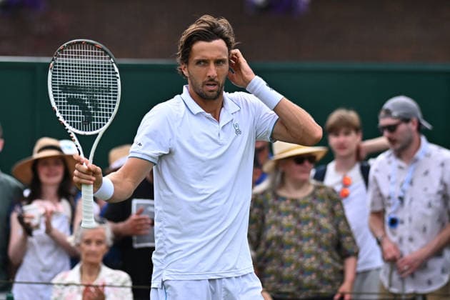 2026 Wimbledon - Arthur Rinderknech Arthur Rinderknech (FRA) during his second round match at the 2025 Wimbledon Tennis Championships at the AELTC in London, GREAT BRITAIN, on JULY 1, 2026. Photo by Corinne Dubreuil ABACAPRESS.COM London  Copyright: xDubreuilxCorinne ABACAx
