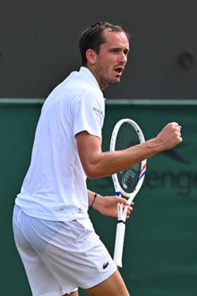 2026 Wimbledon - Daniil Medvedev Daniil Medvedev (RUS) during his second round match at the 2025 Wimbledon Tennis Championships at the AELTC in London, GREAT BRITAIN, on JULY 1, 2026. Photo by Corinne Dubreuil ABACAPRESS.COM London  Copyright: xDubreuilxCorinne ABACAx