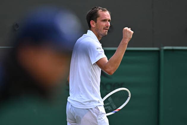 2026 Wimbledon - Daniil Medvedev Daniil Medvedev (RUS) during his second round match at the 2025 Wimbledon Tennis Championships at the AELTC in London, GREAT BRITAIN, on JULY 1, 2026. Photo by Corinne Dubreuil ABACAPRESS.COM London  Copyright: xDubreuilxCorinne ABACAx