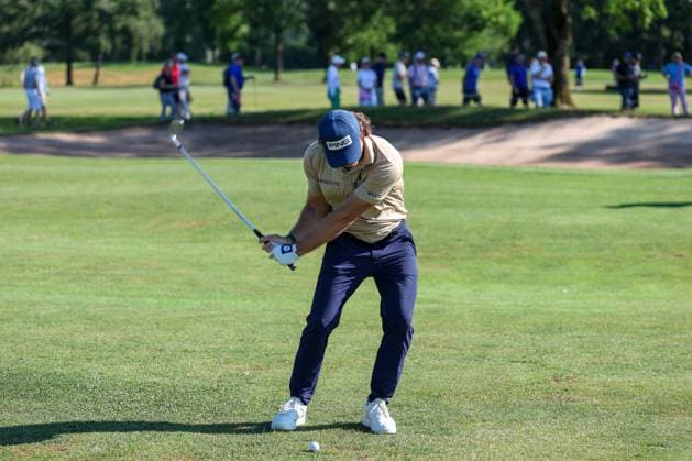 Freddy Schott (GER) auf dem Fairway, 37. BMW International Open 2026, Golf, DP World Tour, Herren, Runde 1, 02.07.2026 Eichenried Bayern Deutschland *** Freddy Schott (GER) on the fairway, 37th BMW International Open 2026, Golf, DP World Tour, Men s, Round 1, July 2, 2026, Eichenried, Bavaria, Germany Copyright: xkolbert-press ChristianxKolbertx