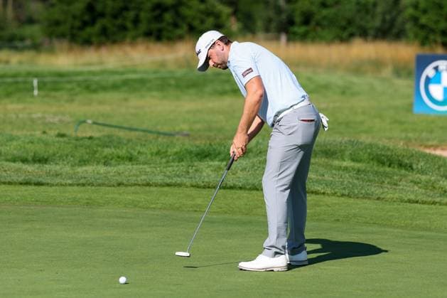 Nicolai von Dellingshausen (GER) beim Putten, 37. BMW International Open 2026, Golf, DP World Tour, Herren, Runde 1, 02.07.2026 Eichenried Bayern Deutschland *** Nicolai von Dellingshausen (GER) putting, 37th BMW International Open 2026, Golf, DP World Tour, Men s, Round 1, July 2, 2026, Eichenried, Bavaria, Germany Copyright: xkolbert-press ChristianxKolbertx