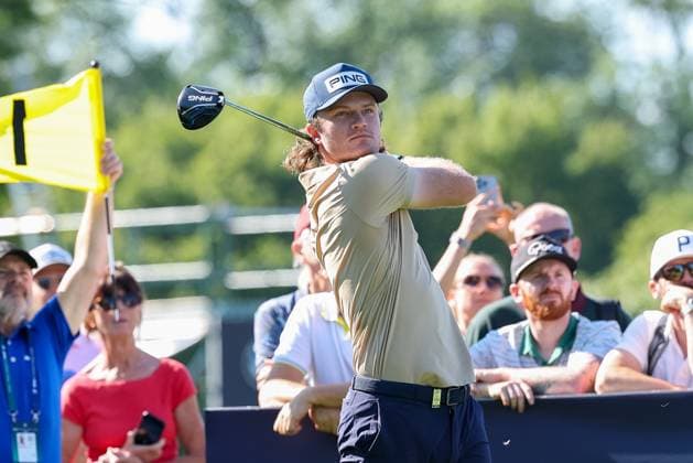 Freddy Schott (GER) am Abschlag,Tee, 37. BMW International Open 2026, Golf, DP World Tour, Herren, Runde 1, 02.07.2026 Eichenried Bayern Deutschland *** Freddy Schott (GER) at the tee, 37th BMW International Open 2026, Golf, DP World Tour, Men s, Round 1, July 2, 2026, Eichenried, Bavaria, Germany Copyright: xkolbert-press ChristianxKolbertx