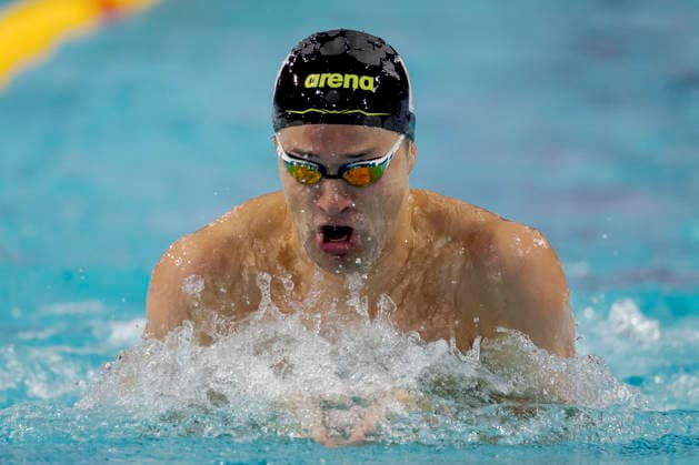 2026-07-02 European Swimming Trials EINDHOVEN, NETHERLANDS - JULY 2: Arno Kamminga of the Netherlands competing in the Men s 50m Breaststroke during European Swimming Trials at Tongelreep National Swimming Centre on July 2, 2026 in Eindhoven, Netherlands. (Photo by Joris Verwijst BSR Agency) Eindhoven Netherlands Content not available for redistribution in The Netherlands directly or indirectly through any third parties. Copyright: xBSRxAgencyx