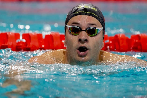2026-07-02 European Swimming Trials EINDHOVEN, NETHERLANDS - JULY 2: Arno Kamminga of the Netherlands after competing in the Men s 50m Breaststroke during European Swimming Trials at Tongelreep National Swimming Centre on July 2, 2026 in Eindhoven, Netherlands. (Photo by Joris Verwijst BSR Agency) Eindhoven Netherlands Content not available for redistribution in The Netherlands directly or indirectly through any third parties. Copyright: xBSRxAgencyx