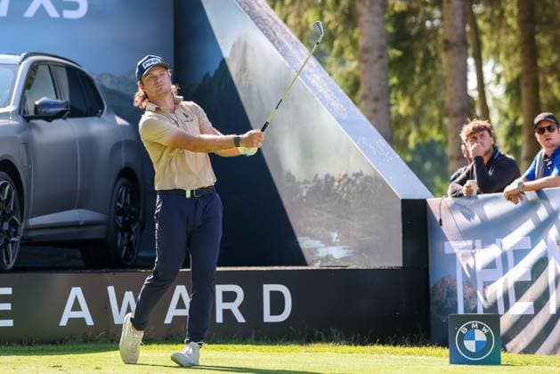 Freddy Schott (GER) am Abschlag,Tee, 37. BMW International Open 2026, Golf, DP World Tour, Herren, Runde 1, 02.07.2026 Eichenried Bayern Deutschland *** Freddy Schott (GER) at the tee, 37th BMW International Open 2026, Golf, DP World Tour, Men s, Round 1, July 2, 2026, Eichenried, Bavaria, Germany Copyright: xkolbert-press ChristianxKolbertx