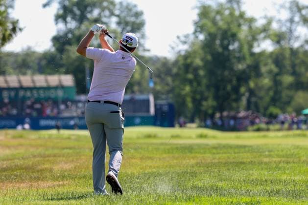 Bernd Wiesberger (AUT) schlaegt aus dem Rough, 37. BMW International Open 2026, Golf, DP World Tour, Herren, Runde 1, 02.07.2026 Eichenried Bayern Deutschland *** Bernd Wiesberger (AUT) hits from the rough, 37 BMW International Open 2026, Golf, DP World Tour, Men s, Round 1, July 2, 2026, Eichenried, Bavaria, Germany Copyright: xkolbert-press ChristianxKolbertx
